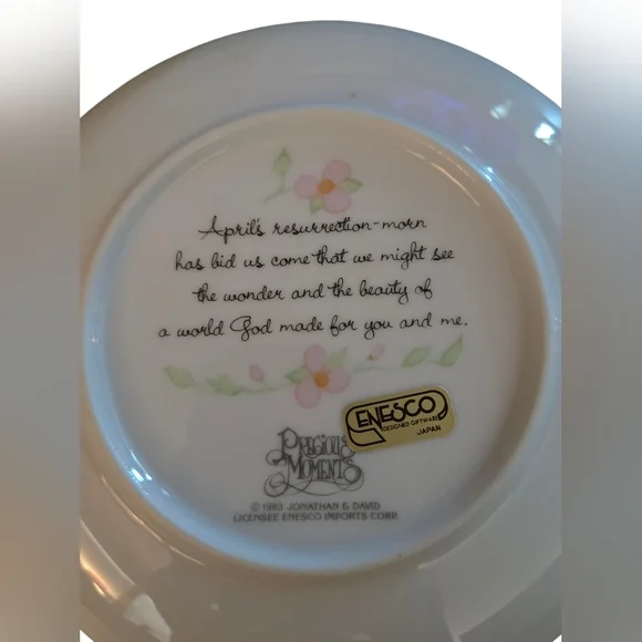 Precious Moments Porcelain Figurines Lot Of 5 1983-1989 - Picture 16 of 16